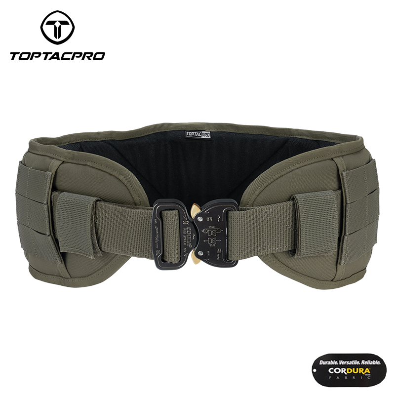 TOPTACPRO Tactical Belt Cobra Quick Release Rigger MOLLE Battle Belt High-end Material 8401
