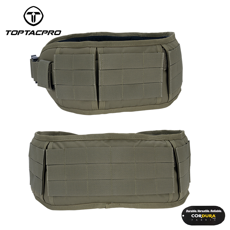 TOPTACPRO Tactical Belt Cobra Quick Release Rigger MOLLE Battle Belt High-end Material 8401