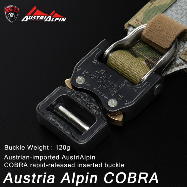 TOPTACPRO 2" Tegris Tactical Belt with 1" Cobra Buckle MOLLE Belt Quick Release Combat Molle Belt 8402