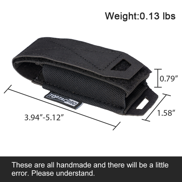 TOPTACPRO Tactical Tool Pouch 9mm Fast release Expandable MOLLE Pouch 8501