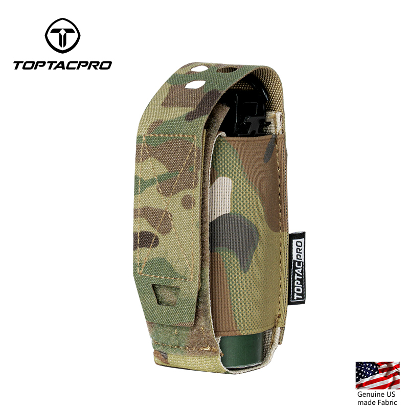 TOPTACPRO Molle Flashlight Holder Magazine Pouch Portable Multiuse Tool Pouches 8502