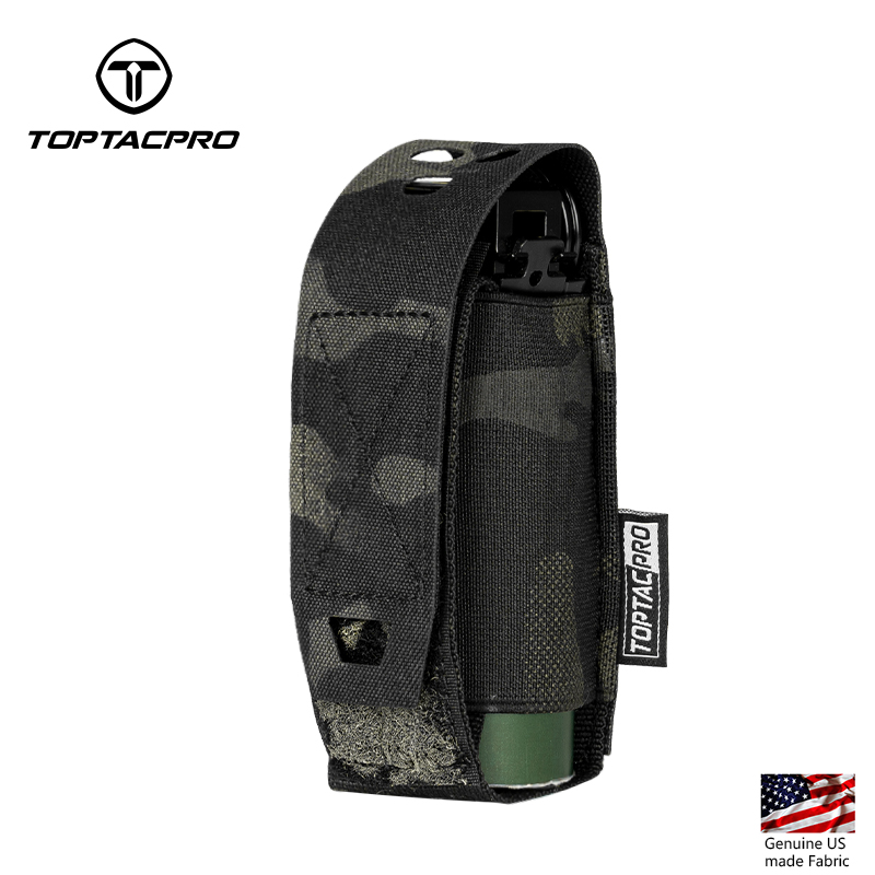 TOPTACPRO Molle Flashlight Holder Magazine Pouch Tactical Pouches Flashbang Pouch Portable Multiuse Tool Pouches 8502-IDOGEAR INDUSTRIAL