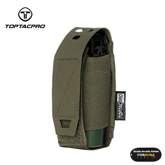 TOPTACPRO Molle Flashlight Holder Magazine Pouch Portable Multiuse Tool Pouches 8502