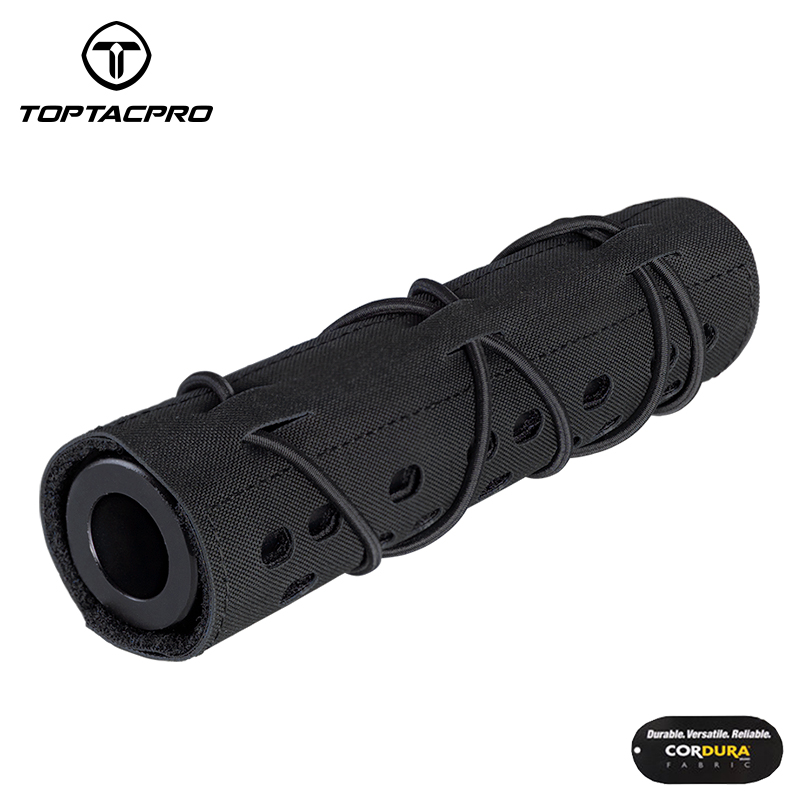TOPTACPRO 18cm Tactical Suppressor Cover Military Silencer Protective Muffler Cover 8503