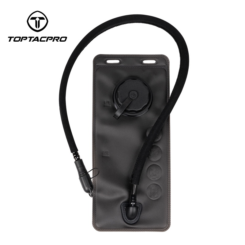 TOPTACPRO 1L Hydration Bladder Water Bladder Foldable Bag with Drinking Tube 8907