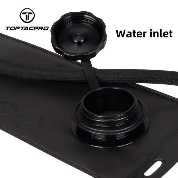 TOPTACPRO 1L Hydration Bladder Water Bladder Foldable Bag with Drinking Tube 8907