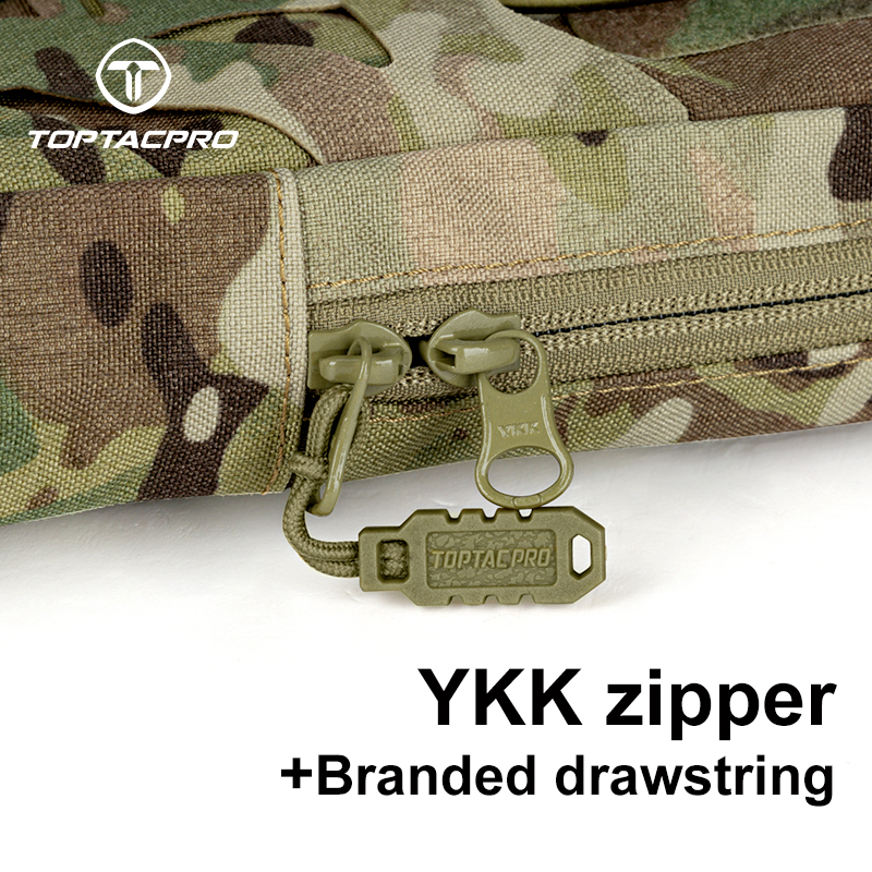 TOPTACPRO Tactical Hydration Pouch with Inner Bladder Water Bag Laser Cut MOLLE for Hiking Biking Climbing 8504