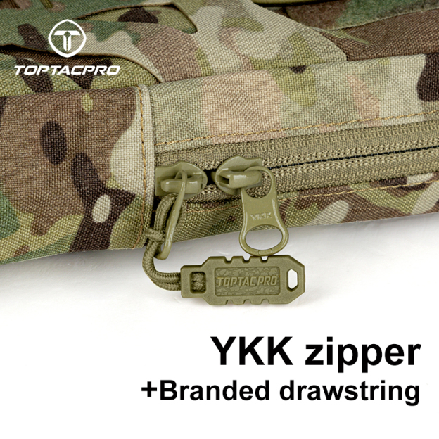 TOPTACPRO Tactical Hydration Pouch with Inner Bladder Water Bag Laser Cut MOLLE for Hiking Biking Climbing 8504