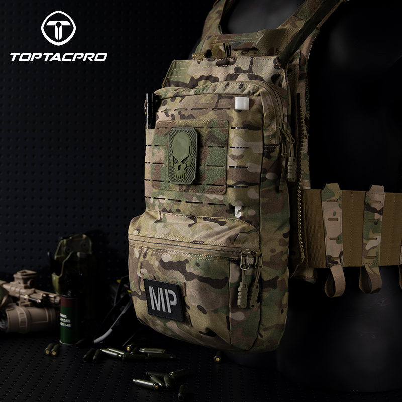 TOPTACPRO Tactical MOLLE Hydration Pack for 2L Hydration Water Bladder 8505