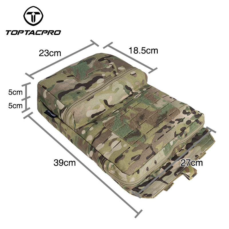 TOPTACPRO Tactical MOLLE Hydration Pack for 2L Hydration Water Bladder 8505