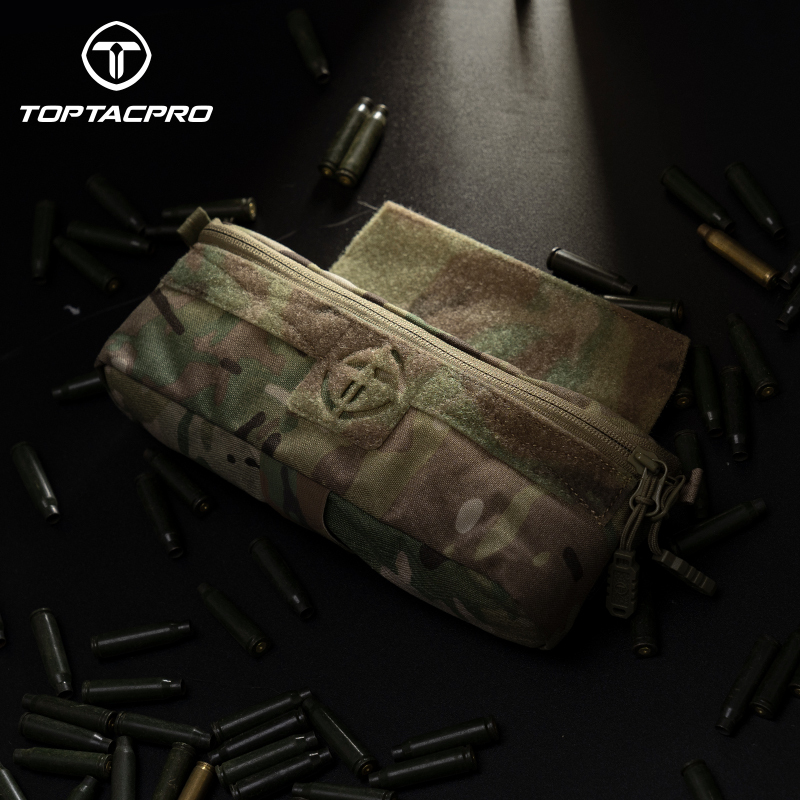 TOPTACPRO Tactical Dump Drop Pouch Molle Admin Pouch for JPC CPC AVS Vest 8506