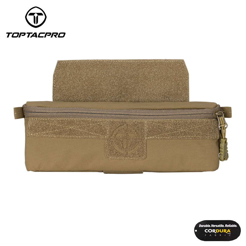 TOPTACPRO Tactical Dump Drop Pouch Molle Admin Pouch for JPC CPC AVS Vest 8506