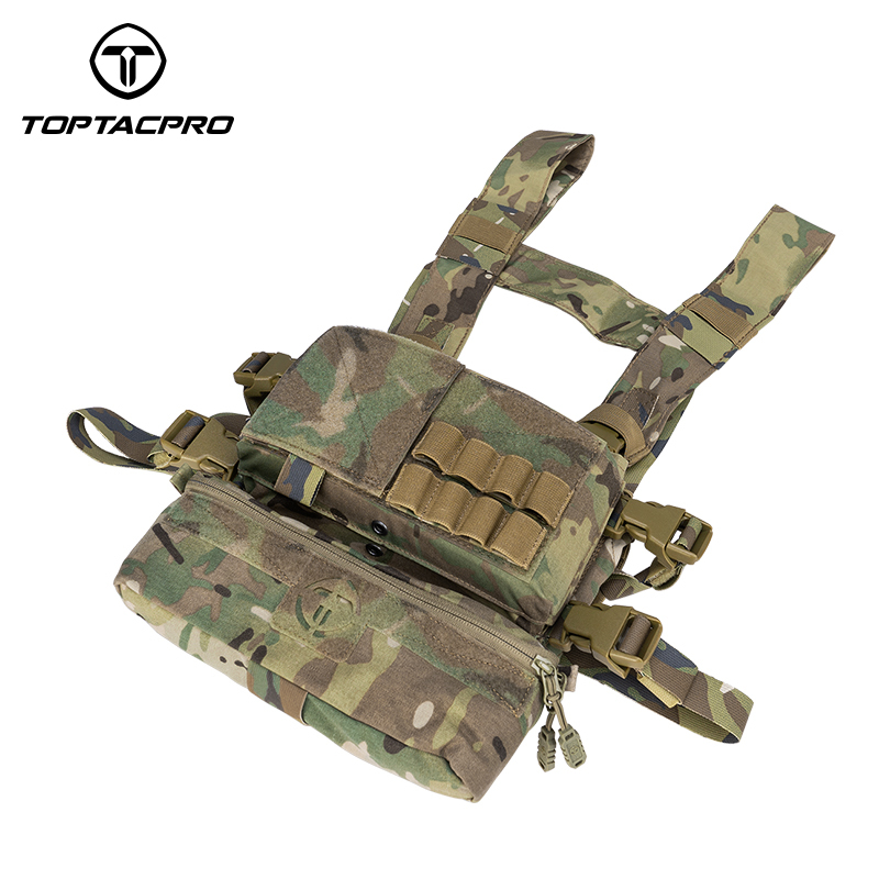 TOPTACPRO Tactical Dump Drop Pouch Molle Admin Pouch for JPC CPC AVS Vest 8506