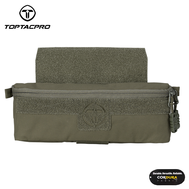 TOPTACPRO Tactical Dump Drop Pouch Molle Admin Pouch for JPC CPC AVS Vest 8506