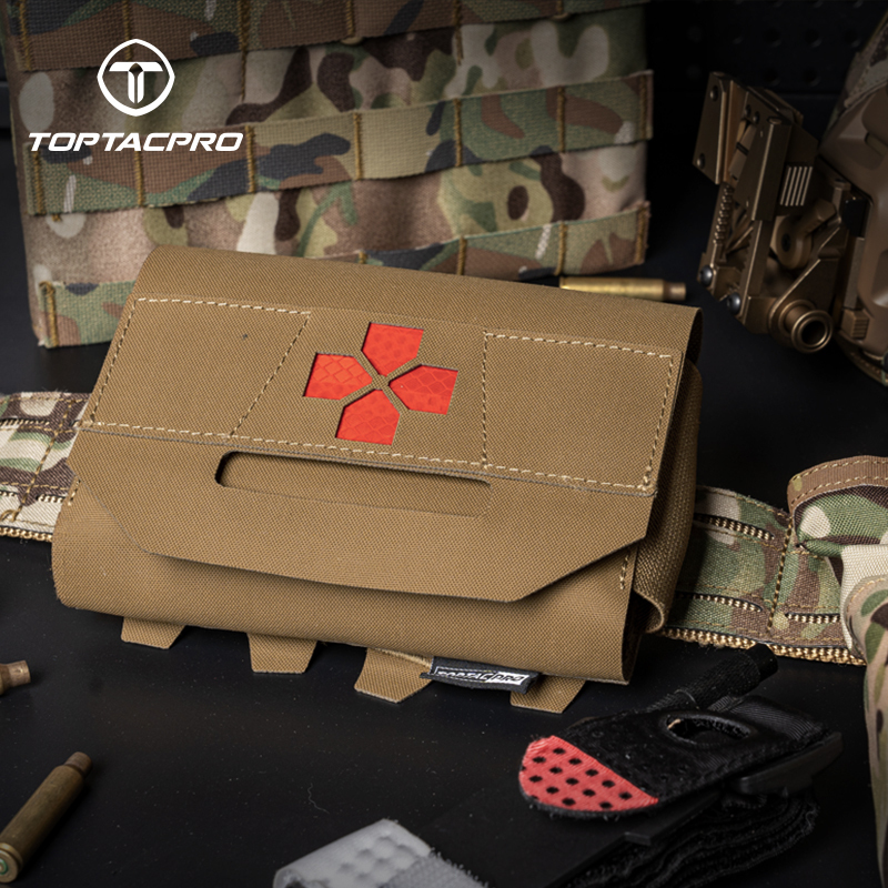 TOPTACPRO Tactical Micro Medical Pouch MOLLE First Aid Kits Bag 8508