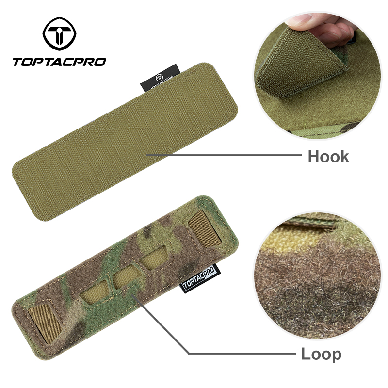 TOPTACPRO Tactical Glow Sticks Pouch Laser Cut Hook & Loop Pouch Light Sticks Holder Carrier 8509