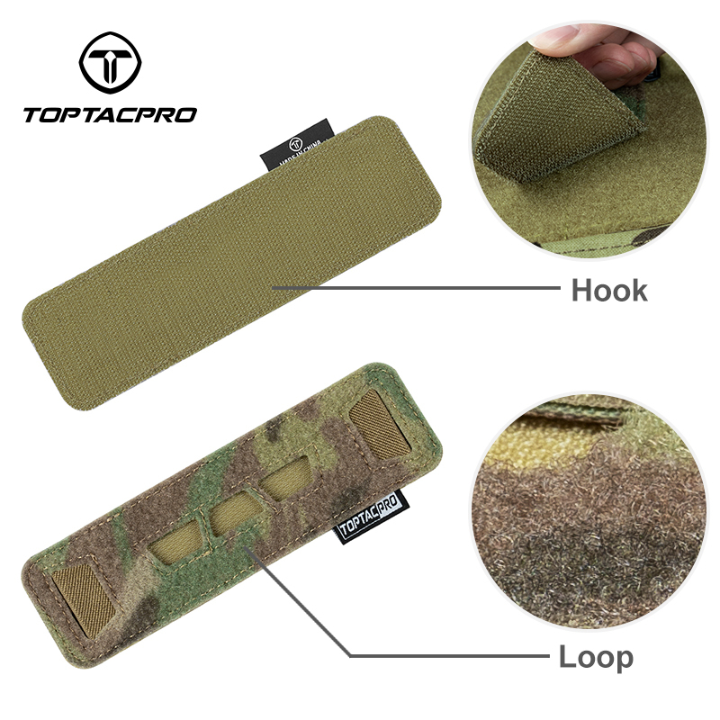 TOPTACPRO Tactical Glow Sticks Pouch Laser Cut Hook & Loop Pouch Light Sticks Holder Carrier 8509
