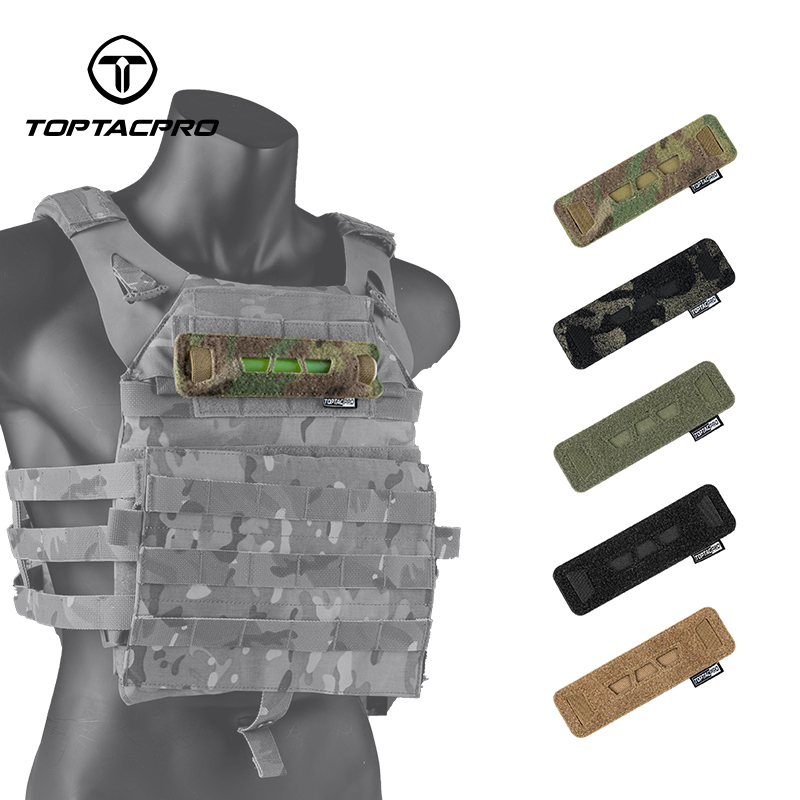 TOPTACPRO Tactical Glow Sticks Pouch Laser Cut Hook & Loop Pouch Light Sticks Holder Carrier 8509