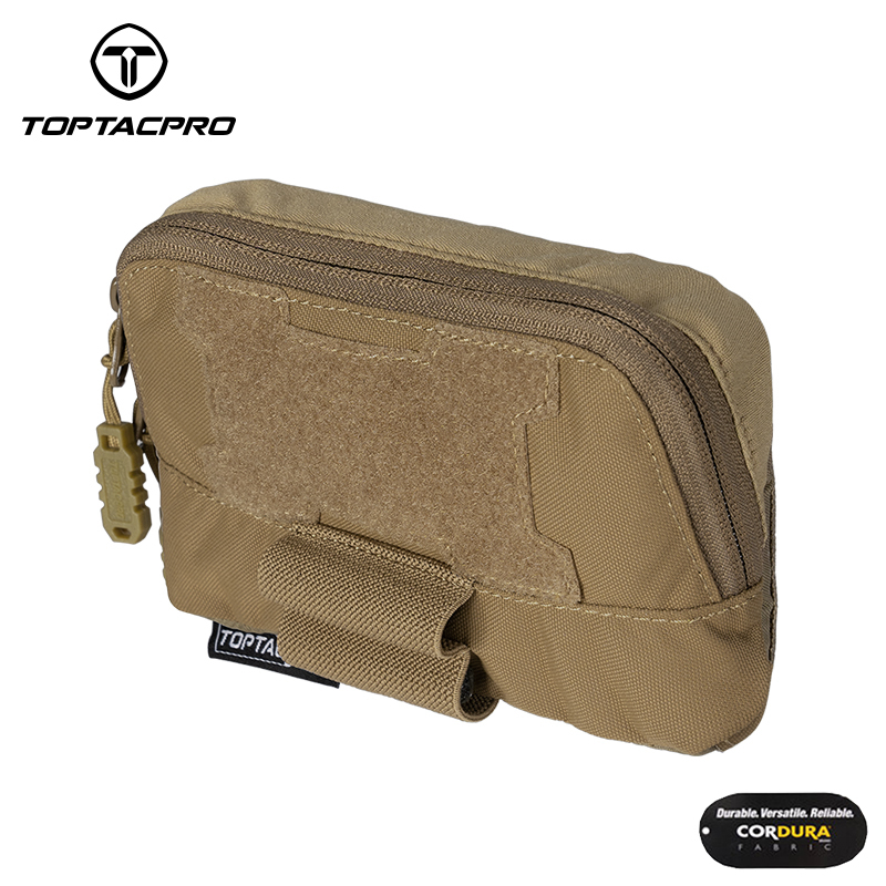TOPTACPRO Tactical MOLLE Admin Panel Pouch Small Chest Pouch For Tactical Vest JPC2.0 AVS CPC 8510
