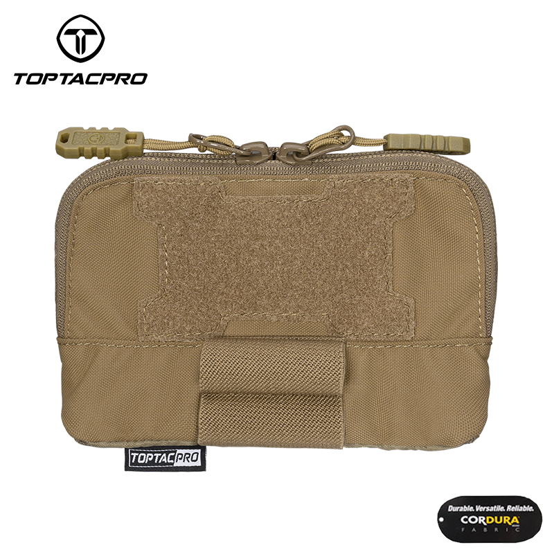 TOPTACPRO Tactical MOLLE Admin Panel Pouch Small Chest Pouch For Tactical Vest JPC2.0 AVS CPC 8510