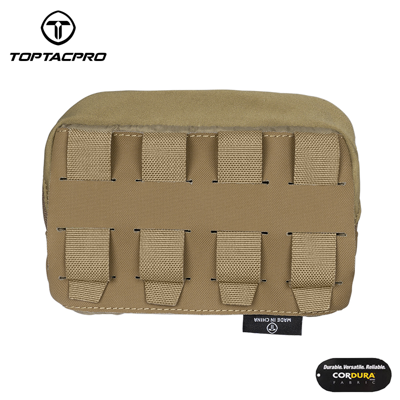 TOPTACPRO Tactical MOLLE Admin Panel Pouch Small Chest Pouch For Tactical Vest JPC2.0 AVS CPC 8510