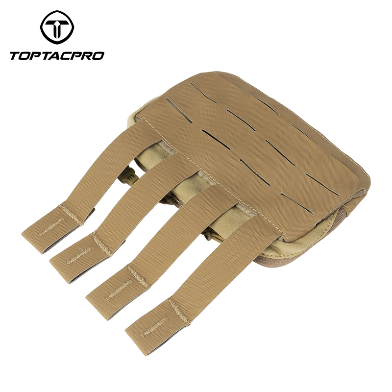 TOPTACPRO Tactical MOLLE Admin Panel Pouch Small Chest Pouch For Tactical Vest JPC2.0 AVS CPC 8510