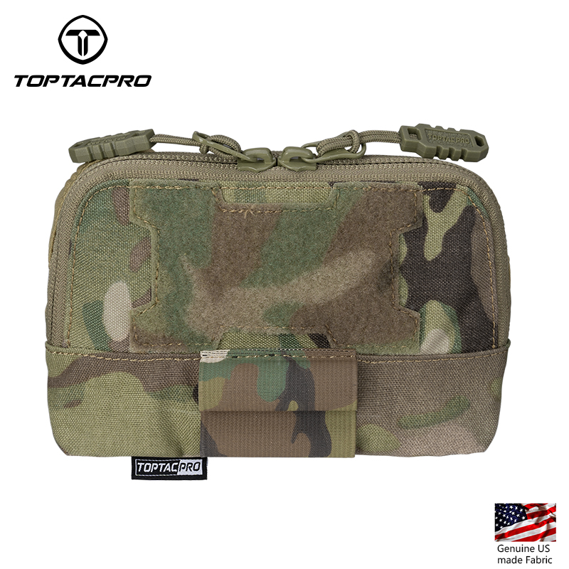 TOPTACPRO Tactical MOLLE Admin Panel Pouch Small Chest Pouch For Tactical Vest JPC2.0 AVS CPC 8510