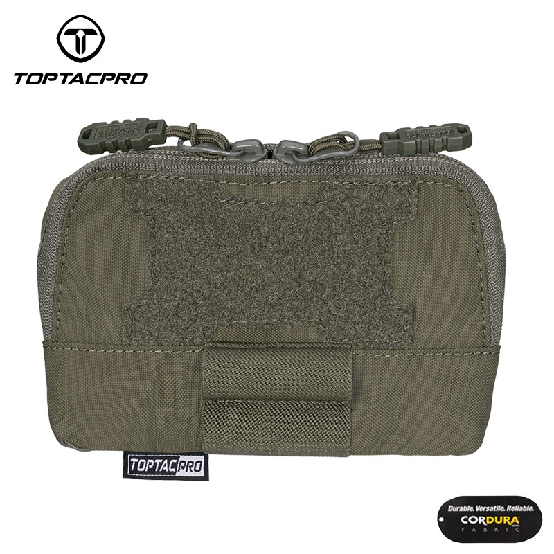 TOPTACPRO Tactical MOLLE Admin Panel Pouch Small Chest Pouch For Tactical Vest JPC2.0 AVS CPC 8510
