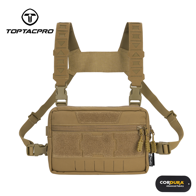 TOPTACPRO Tactical Chest Rig Bag Chest Recon Bag MOLLE Adjustable Shoulder Strap Pack 8511-IDOGEAR INDUSTRIAL