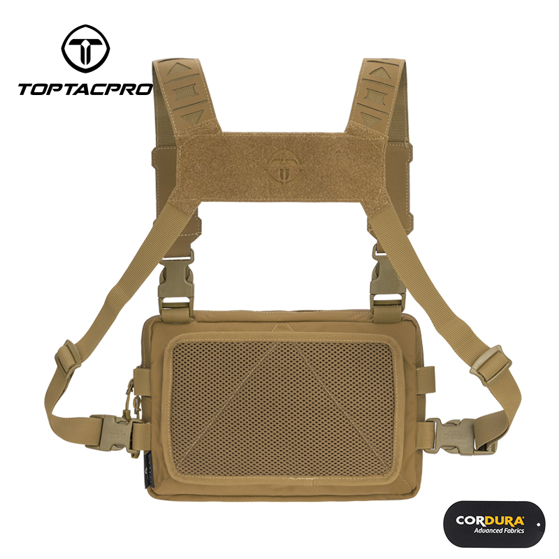 TOPTACPRO Tactical Chest Rig Bag Chest Recon Bag MOLLE Adjustable Shoulder Strap Pack 8511-IDOGEAR INDUSTRIAL