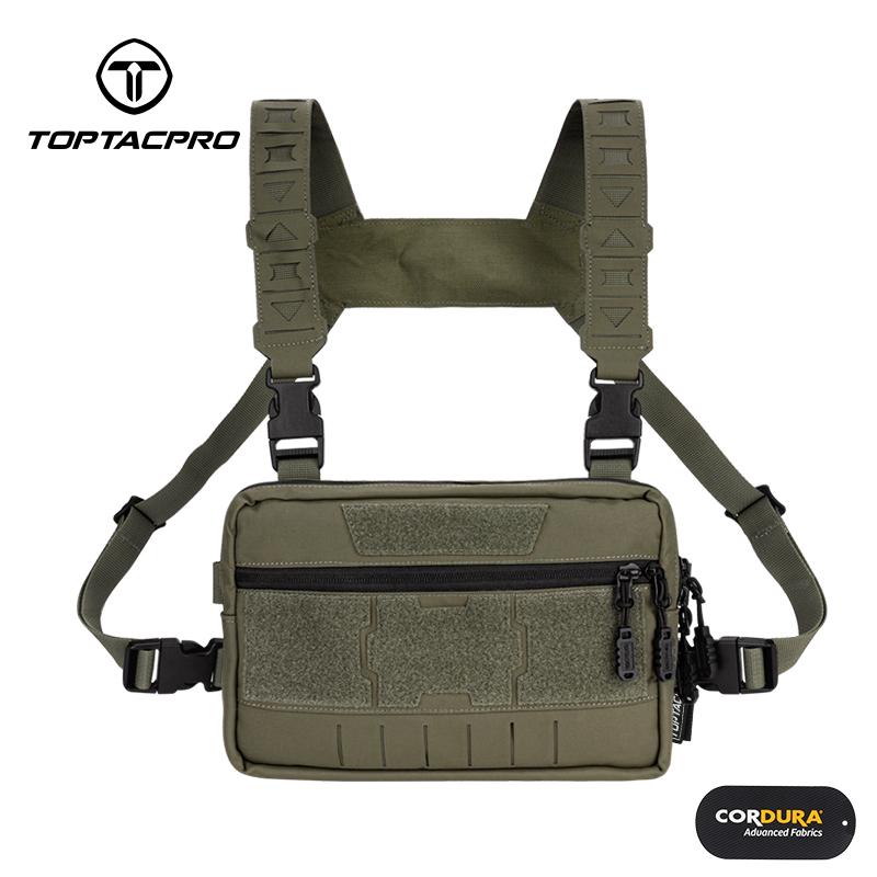 TOPTACPRO Tactical Chest Rig Bag Chest Recon Bag MOLLE Adjustable Shoulder Strap Pack 8511-IDOGEAR INDUSTRIAL