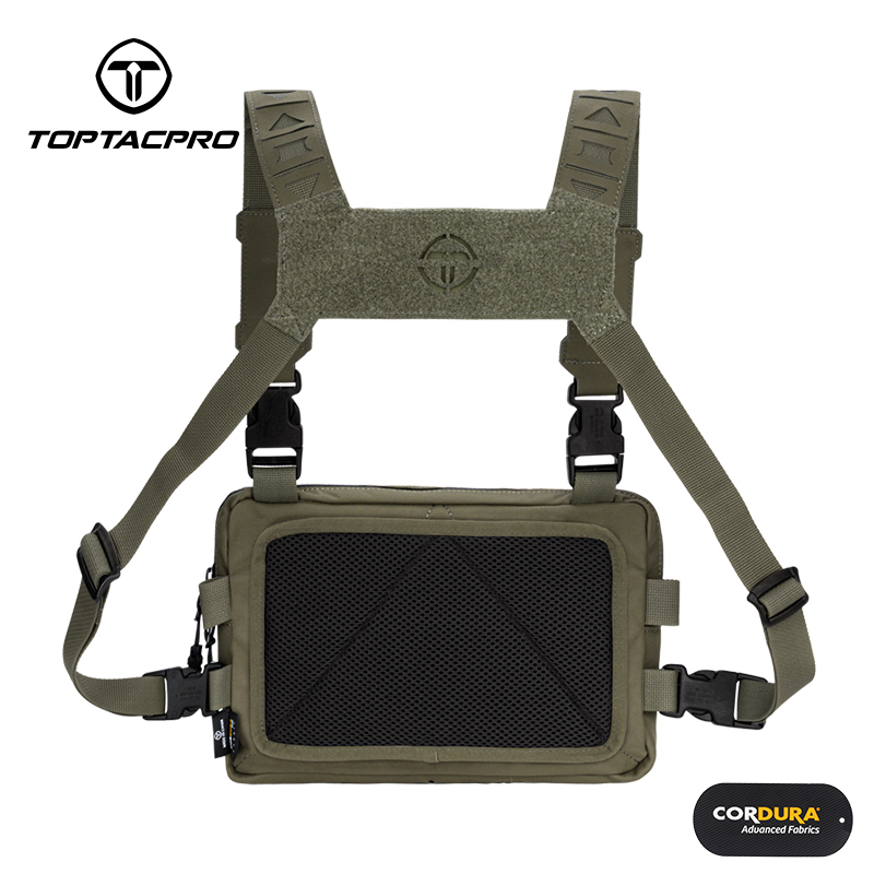 TOPTACPRO Tactical Chest Rig Bag Chest Recon Bag MOLLE Adjustable Shoulder Strap Pack 8511-IDOGEAR INDUSTRIAL