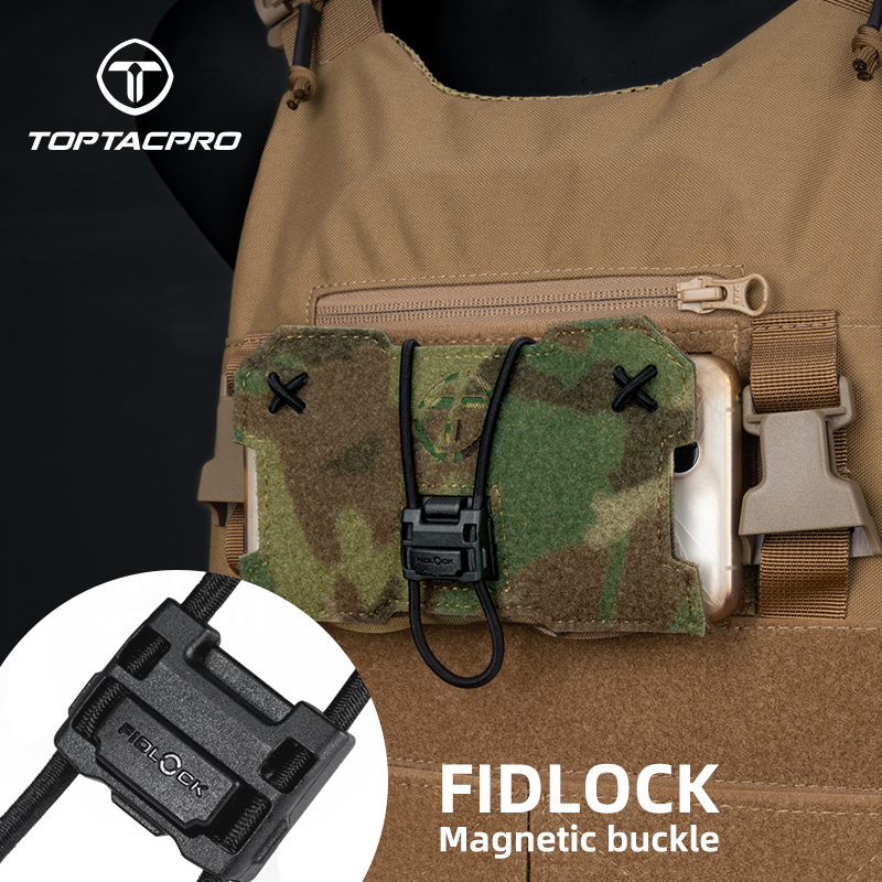 TOPTACPRO Tactical Admin Phone Pouch for Vest MOLLE Plate Carrier Phone Carrier Holder 8512