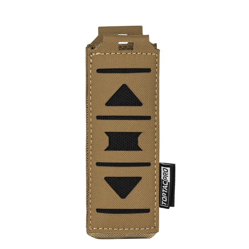 TOPTACPRO Tactical Mag Pouch 9mm MOLLE Single Mag Carrier Laser Cut 9mm Pouch 8513-IDOGEAR INDUSTRIAL
