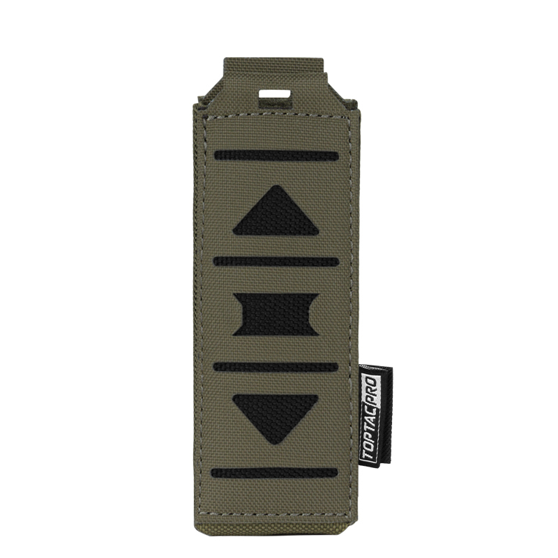 TOPTACPRO Tactical Mag Pouch 9mm MOLLE Single Mag Carrier Laser Cut 9mm Pouch 8513-IDOGEAR INDUSTRIAL