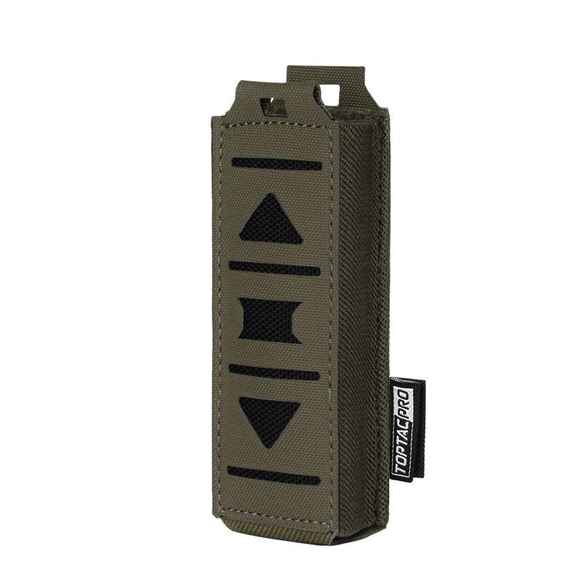 TOPTACPRO Tactical Mag Pouch 9mm MOLLE Single Mag Carrier Laser Cut 9mm Pouch 8513-IDOGEAR INDUSTRIAL