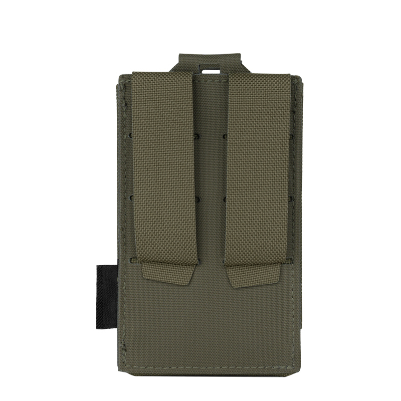 TOPTACPRO Tactical Mag Pouch 5.56mm MOLLE Single Mag Carrier Laser Cut Design Airsoft 8514