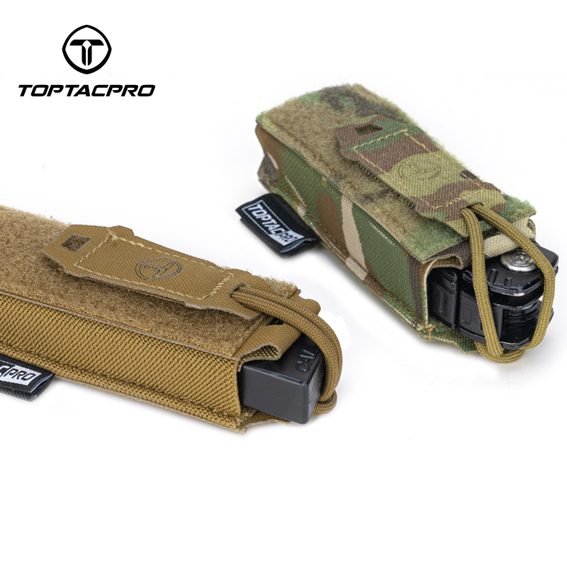 TOPTACPRO Tactical 9mm Mag Pouch MOLLE Pouch With Hook Handle 8516