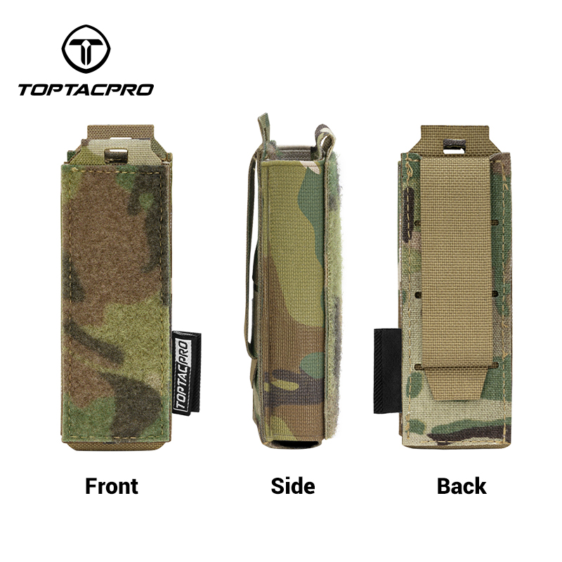 TOPTACPRO Tactical 9mm Mag Pouch MOLLE Pouch With Hook Handle 8516