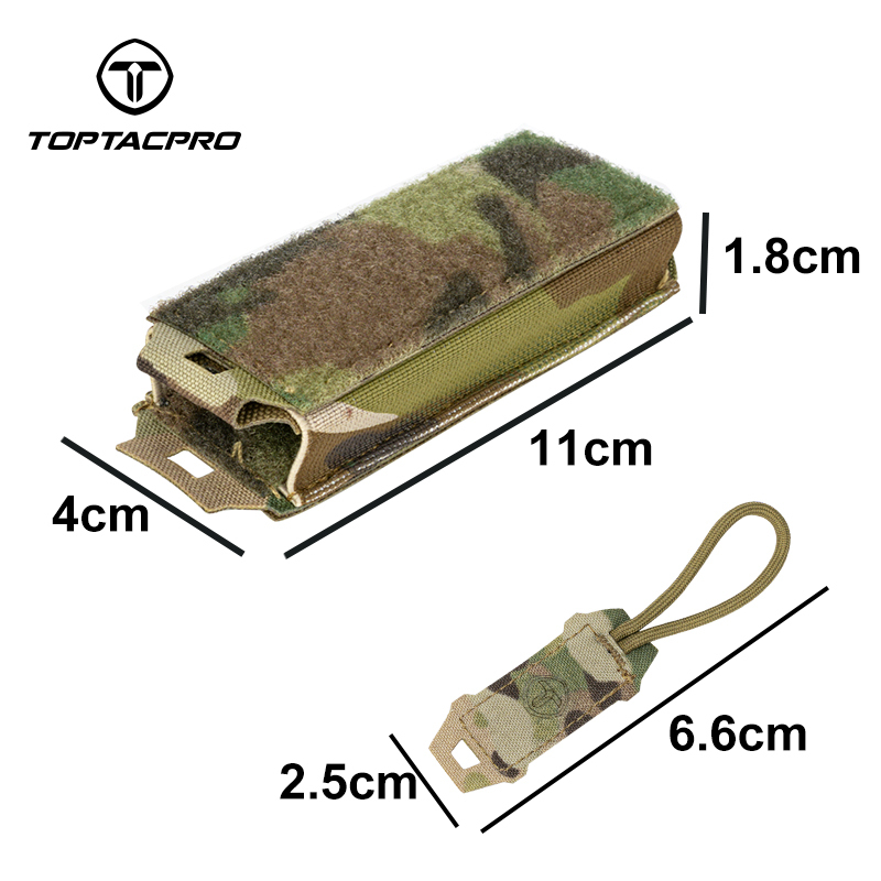 TOPTACPRO Tactical 9mm Mag Pouch MOLLE Pouch With Hook Handle 8516