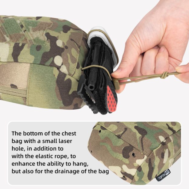 TOPTACPRO Tactical Pouch MOLLE Utility Pouch Military Duty Hunting 500D Cordura Nylon 8518