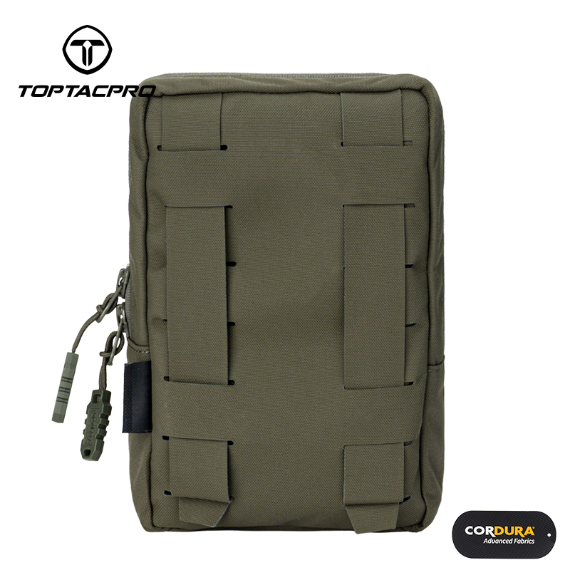 TOPTACPRO Tactical Pouch MOLLE Utility Pouch Military Duty Hunting 500D Cordura Nylon 8518
