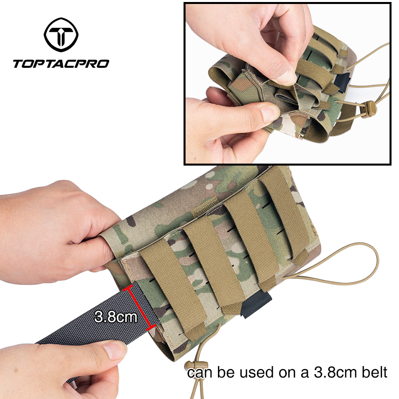 TOPTACPRO Tactical Micro Medical Pouch Tourniquet Holder Survival Molle First Aid Kits Quick Release 8519