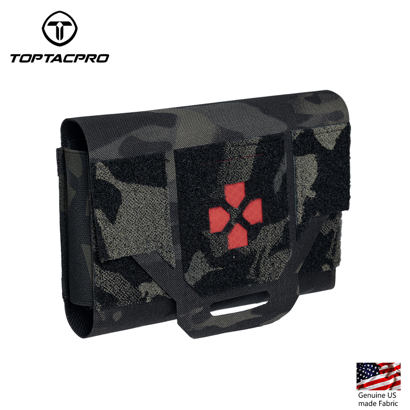 TOPTACPRO Tactical Micro Medical Pouch Tourniquet Holder Survival Molle First Aid Kits Quick Release 8519
