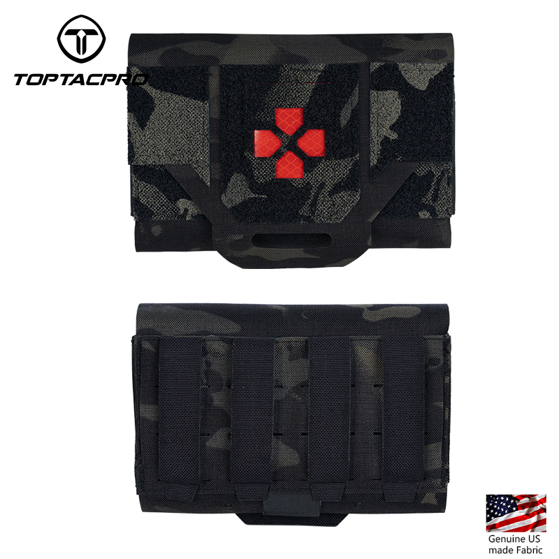 TOPTACPRO Tactical Micro Medical Pouch Tourniquet Holder Survival Molle First Aid Kits Quick Release 8519