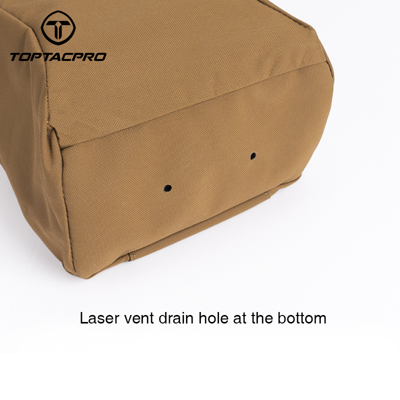 TOPTACPRO Tactical MOLLE Dump Pouch Drawstring Foldable Magazine Organizer Military Utility Pouch for Tactical Belt Mounted 500D Cordura Nylon 8520-IDOGEAR INDUSTRIAL