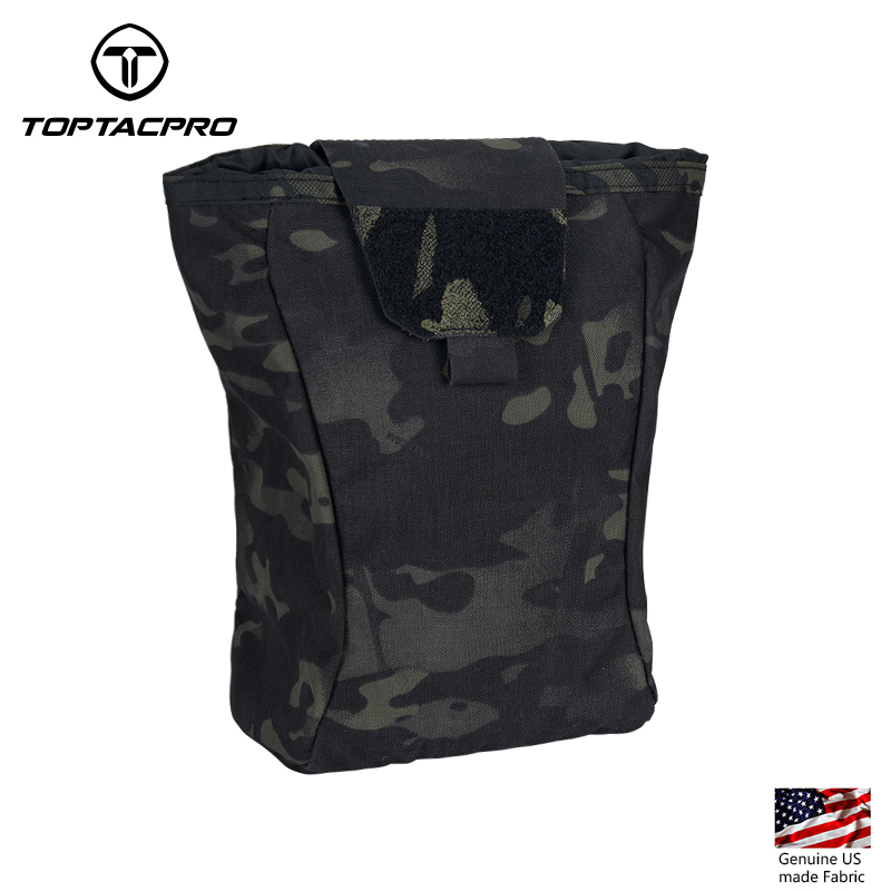 TOPTACPRO Tactical MOLLE Dump Pouch Drawstring Foldable Magazine Organizer 8520