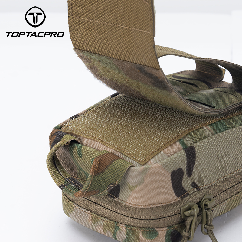 TOPTACPRO Removable Tactical Medical Pouch Rip-away MOLLE IFAK Pouch for Camping Traveling 8521