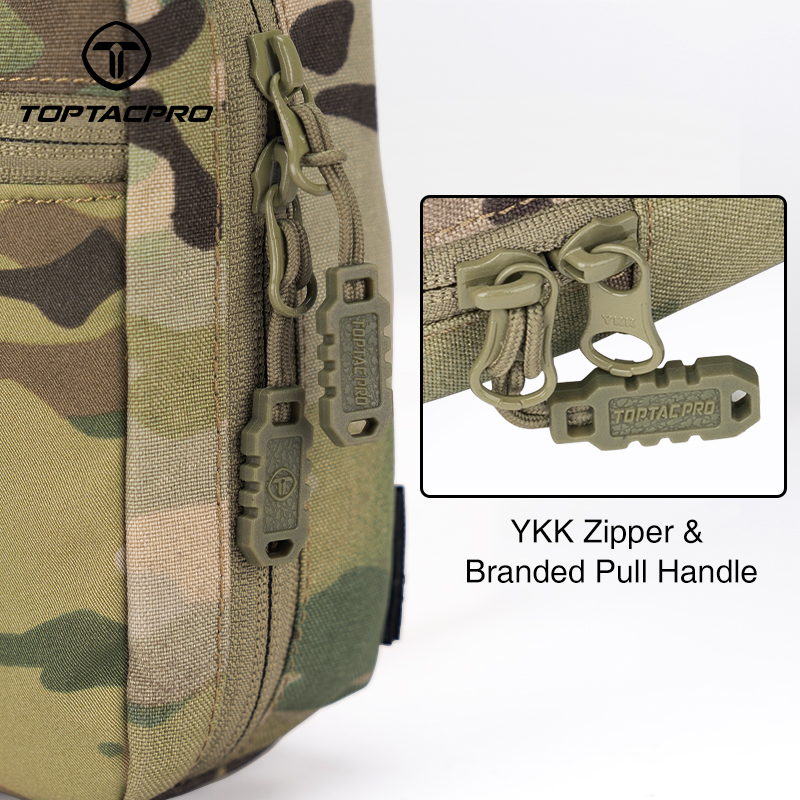TOPTACPRO Removable Tactical Medical Pouch Rip-away MOLLE IFAK Pouch for Camping Traveling 8521