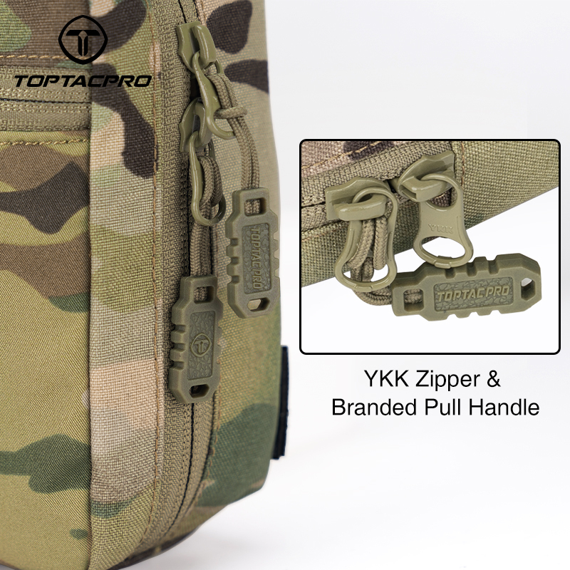 TOPTACPRO Removable Tactical Medical Pouch Rip-away MOLLE IFAK Pouch for Camping Traveling 8521